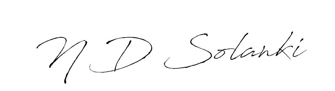 The best way (Antro_Vectra) to make a short signature is to pick only two or three words in your name. The name N D Solanki include a total of six letters. For converting this name. N D Solanki signature style 6 images and pictures png