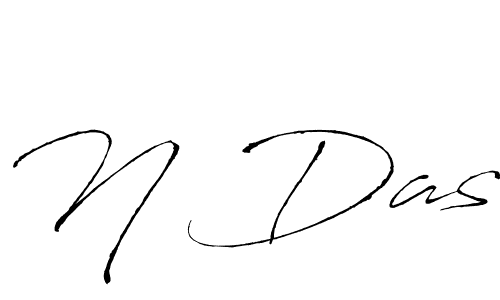 How to make N Das name signature. Use Antro_Vectra style for creating short signs online. This is the latest handwritten sign. N Das signature style 6 images and pictures png