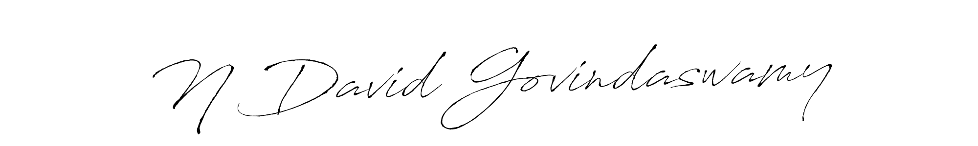 You should practise on your own different ways (Antro_Vectra) to write your name (N David Govindaswamy) in signature. don't let someone else do it for you. N David Govindaswamy signature style 6 images and pictures png