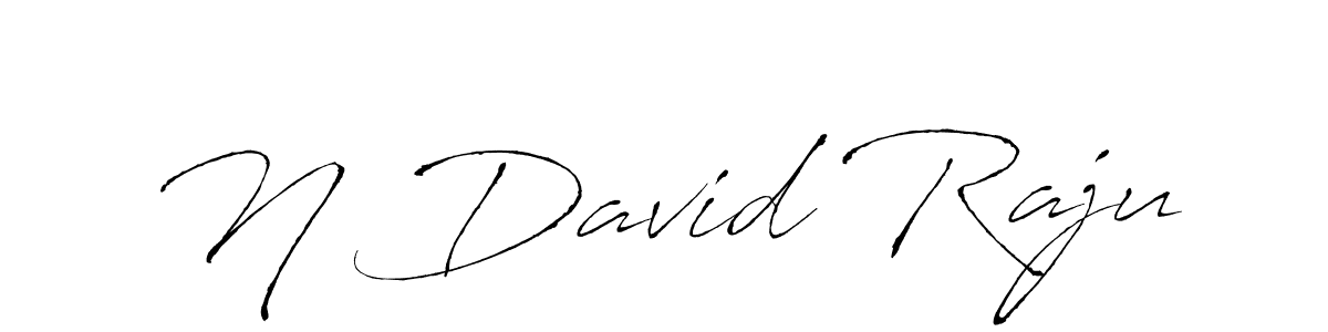 Antro_Vectra is a professional signature style that is perfect for those who want to add a touch of class to their signature. It is also a great choice for those who want to make their signature more unique. Get N David Raju name to fancy signature for free. N David Raju signature style 6 images and pictures png