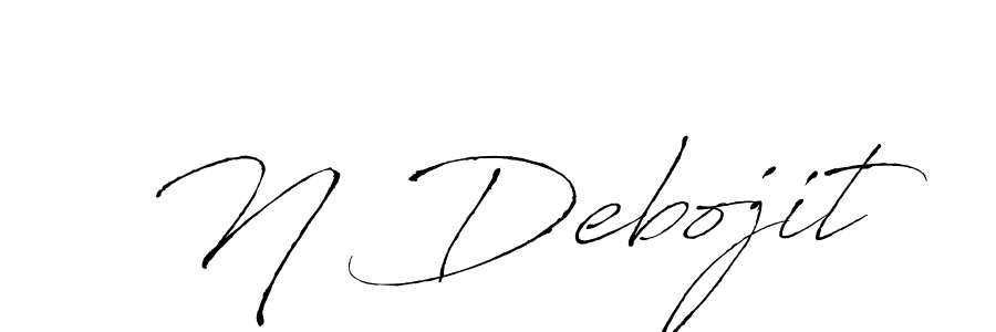 Make a beautiful signature design for name N Debojit. With this signature (Antro_Vectra) style, you can create a handwritten signature for free. N Debojit signature style 6 images and pictures png