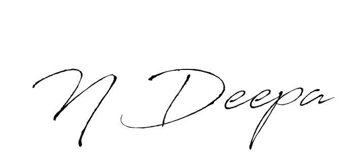 Use a signature maker to create a handwritten signature online. With this signature software, you can design (Antro_Vectra) your own signature for name N Deepa. N Deepa signature style 6 images and pictures png