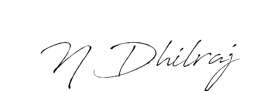 How to make N Dhilraj signature? Antro_Vectra is a professional autograph style. Create handwritten signature for N Dhilraj name. N Dhilraj signature style 6 images and pictures png