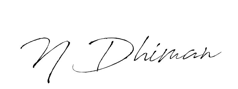 You should practise on your own different ways (Antro_Vectra) to write your name (N Dhiman) in signature. don't let someone else do it for you. N Dhiman signature style 6 images and pictures png