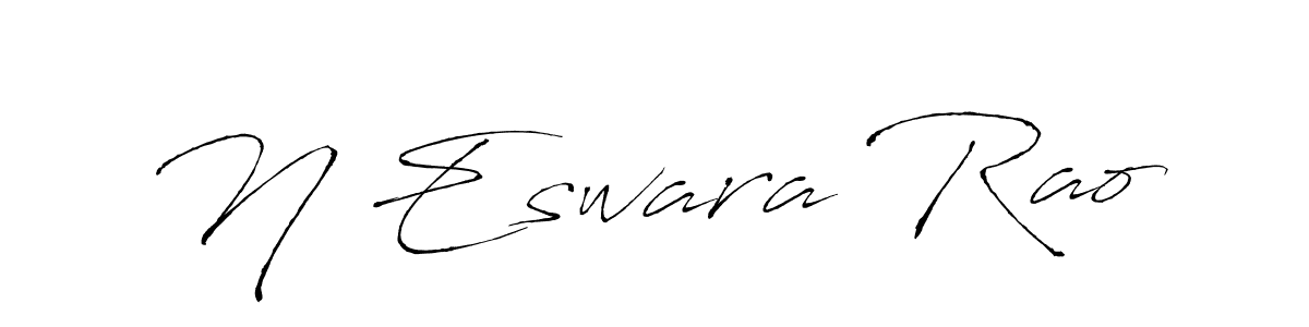 N Eswara Rao stylish signature style. Best Handwritten Sign (Antro_Vectra) for my name. Handwritten Signature Collection Ideas for my name N Eswara Rao. N Eswara Rao signature style 6 images and pictures png