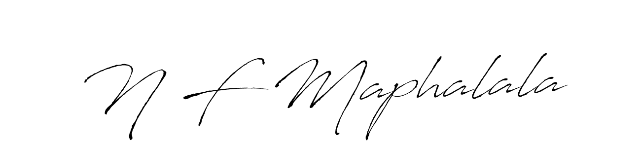 N F Maphalala stylish signature style. Best Handwritten Sign (Antro_Vectra) for my name. Handwritten Signature Collection Ideas for my name N F Maphalala. N F Maphalala signature style 6 images and pictures png