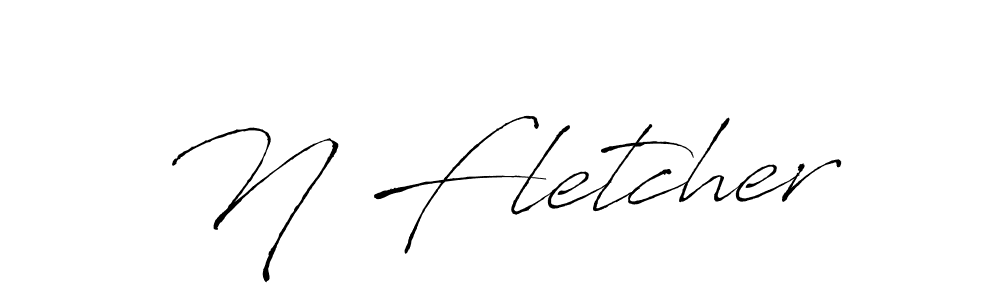 How to make N Fletcher signature? Antro_Vectra is a professional autograph style. Create handwritten signature for N Fletcher name. N Fletcher signature style 6 images and pictures png