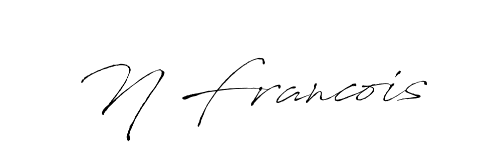 Design your own signature with our free online signature maker. With this signature software, you can create a handwritten (Antro_Vectra) signature for name N Francois. N Francois signature style 6 images and pictures png