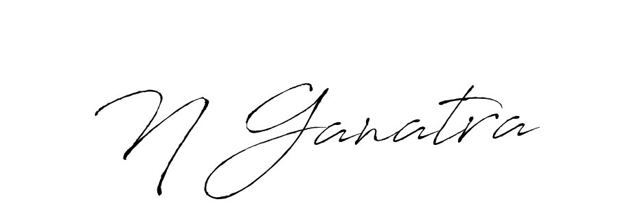 Similarly Antro_Vectra is the best handwritten signature design. Signature creator online .You can use it as an online autograph creator for name N Ganatra. N Ganatra signature style 6 images and pictures png