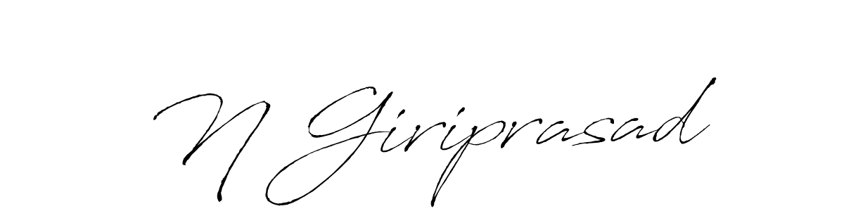 You should practise on your own different ways (Antro_Vectra) to write your name (N Giriprasad) in signature. don't let someone else do it for you. N Giriprasad signature style 6 images and pictures png
