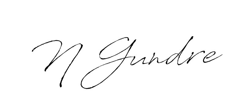 The best way (Antro_Vectra) to make a short signature is to pick only two or three words in your name. The name N Gundre include a total of six letters. For converting this name. N Gundre signature style 6 images and pictures png