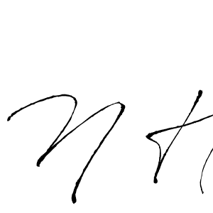 Similarly Antro_Vectra is the best handwritten signature design. Signature creator online .You can use it as an online autograph creator for name N H. N H signature style 6 images and pictures png