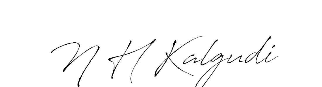 The best way (Antro_Vectra) to make a short signature is to pick only two or three words in your name. The name N H Kalgudi include a total of six letters. For converting this name. N H Kalgudi signature style 6 images and pictures png