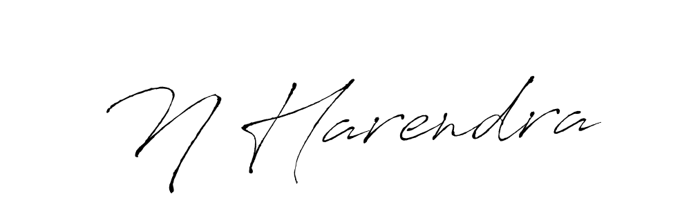 Also we have N Harendra name is the best signature style. Create professional handwritten signature collection using Antro_Vectra autograph style. N Harendra signature style 6 images and pictures png