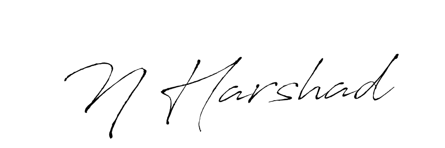 Antro_Vectra is a professional signature style that is perfect for those who want to add a touch of class to their signature. It is also a great choice for those who want to make their signature more unique. Get N Harshad name to fancy signature for free. N Harshad signature style 6 images and pictures png