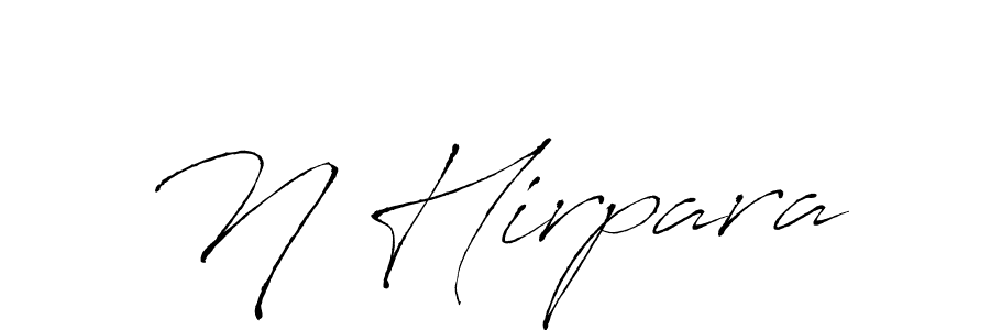 You should practise on your own different ways (Antro_Vectra) to write your name (N Hirpara) in signature. don't let someone else do it for you. N Hirpara signature style 6 images and pictures png