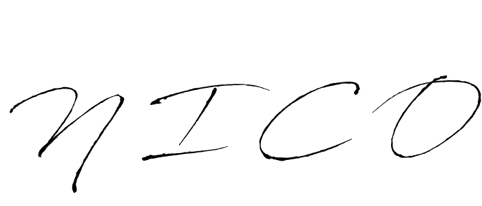 Similarly Antro_Vectra is the best handwritten signature design. Signature creator online .You can use it as an online autograph creator for name N I C O. N I C O signature style 6 images and pictures png