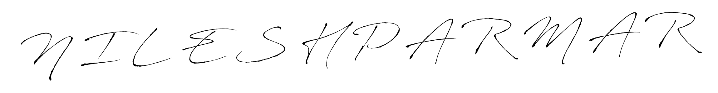 Make a beautiful signature design for name N I L E S H P A R M A R. With this signature (Antro_Vectra) style, you can create a handwritten signature for free. N I L E S H P A R M A R signature style 6 images and pictures png