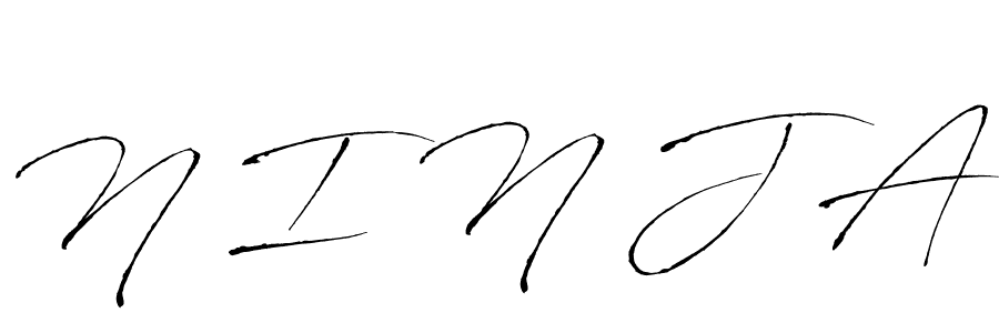 Design your own signature with our free online signature maker. With this signature software, you can create a handwritten (Antro_Vectra) signature for name N I N J A. N I N J A signature style 6 images and pictures png