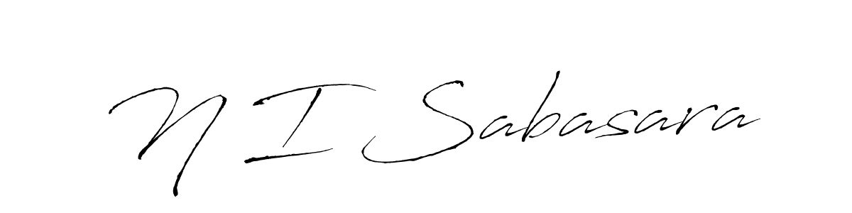 Also we have N I Sabasara name is the best signature style. Create professional handwritten signature collection using Antro_Vectra autograph style. N I Sabasara signature style 6 images and pictures png