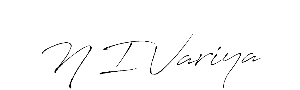 It looks lik you need a new signature style for name N I Variya. Design unique handwritten (Antro_Vectra) signature with our free signature maker in just a few clicks. N I Variya signature style 6 images and pictures png