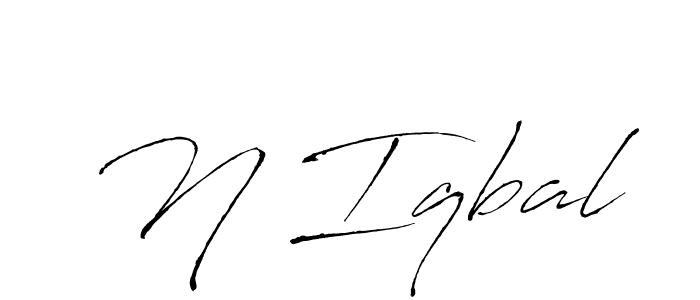 How to Draw N Iqbal signature style? Antro_Vectra is a latest design signature styles for name N Iqbal. N Iqbal signature style 6 images and pictures png