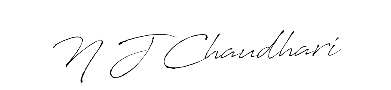 You should practise on your own different ways (Antro_Vectra) to write your name (N J Chaudhari) in signature. don't let someone else do it for you. N J Chaudhari signature style 6 images and pictures png