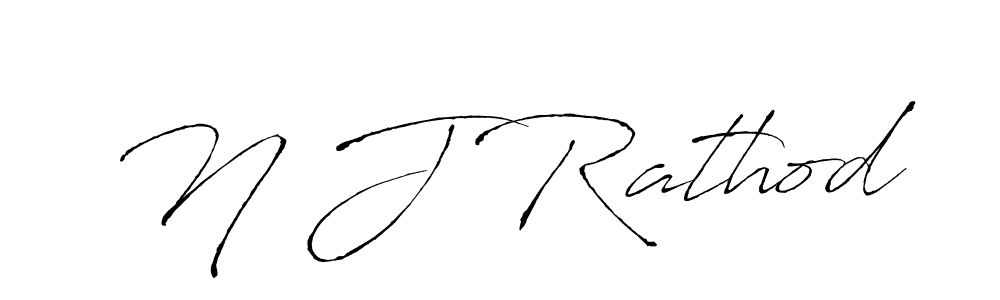 How to make N J Rathod signature? Antro_Vectra is a professional autograph style. Create handwritten signature for N J Rathod name. N J Rathod signature style 6 images and pictures png