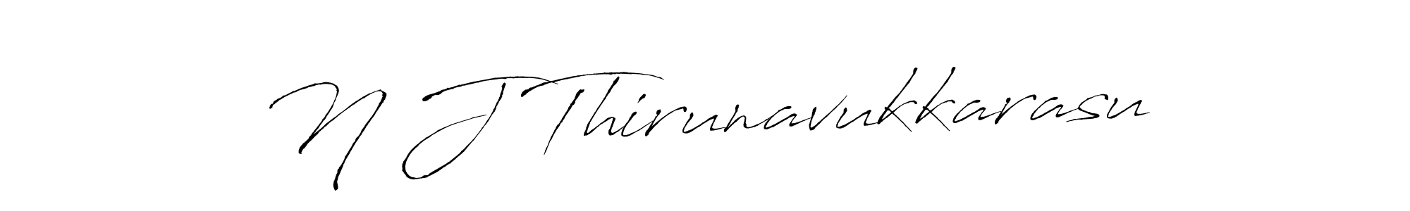 Design your own signature with our free online signature maker. With this signature software, you can create a handwritten (Antro_Vectra) signature for name N J Thirunavukkarasu. N J Thirunavukkarasu signature style 6 images and pictures png