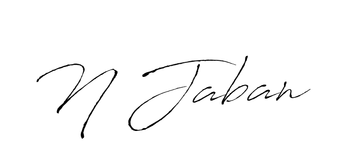 Once you've used our free online signature maker to create your best signature Antro_Vectra style, it's time to enjoy all of the benefits that N Jaban name signing documents. N Jaban signature style 6 images and pictures png