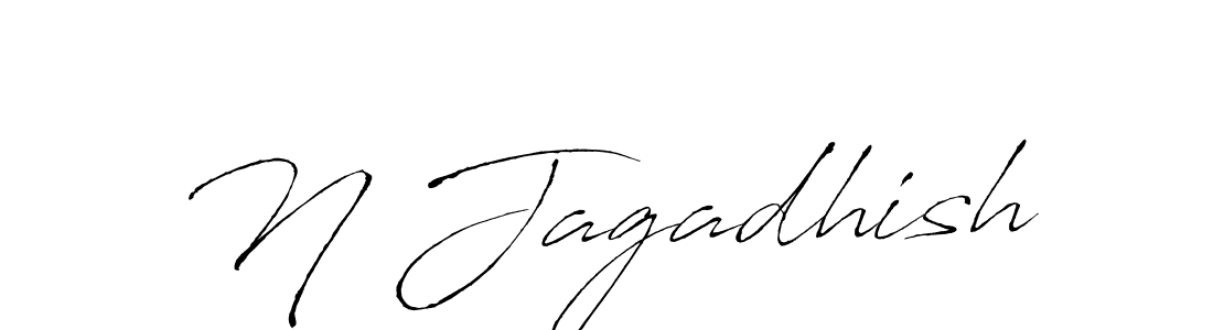 You should practise on your own different ways (Antro_Vectra) to write your name (N Jagadhish) in signature. don't let someone else do it for you. N Jagadhish signature style 6 images and pictures png