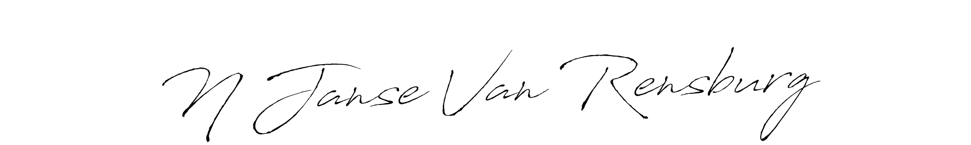 Create a beautiful signature design for name N Janse Van Rensburg. With this signature (Antro_Vectra) fonts, you can make a handwritten signature for free. N Janse Van Rensburg signature style 6 images and pictures png