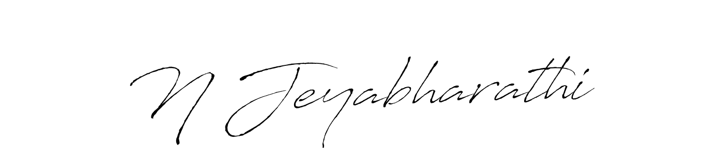 N Jeyabharathi stylish signature style. Best Handwritten Sign (Antro_Vectra) for my name. Handwritten Signature Collection Ideas for my name N Jeyabharathi. N Jeyabharathi signature style 6 images and pictures png