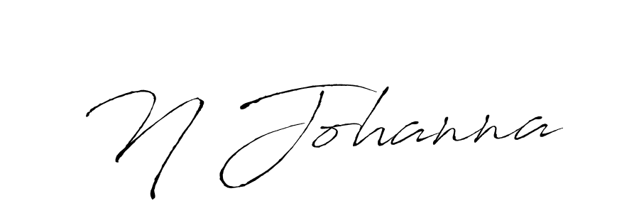 Create a beautiful signature design for name N Johanna. With this signature (Antro_Vectra) fonts, you can make a handwritten signature for free. N Johanna signature style 6 images and pictures png