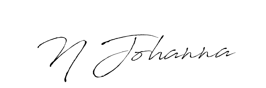 Create a beautiful signature design for name N Johanna. With this signature (Antro_Vectra) fonts, you can make a handwritten signature for free. N Johanna signature style 6 images and pictures png