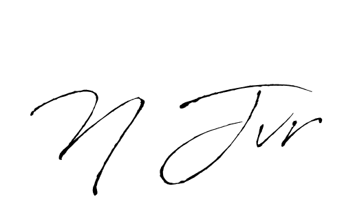 Create a beautiful signature design for name N Jvr. With this signature (Antro_Vectra) fonts, you can make a handwritten signature for free. N Jvr signature style 6 images and pictures png