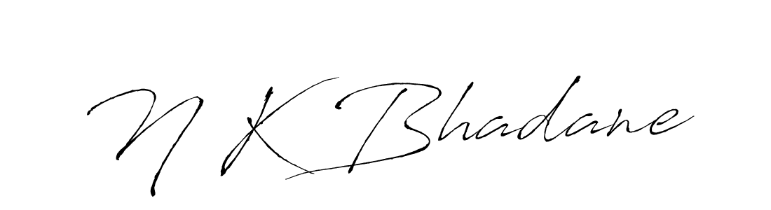 You should practise on your own different ways (Antro_Vectra) to write your name (N K Bhadane) in signature. don't let someone else do it for you. N K Bhadane signature style 6 images and pictures png