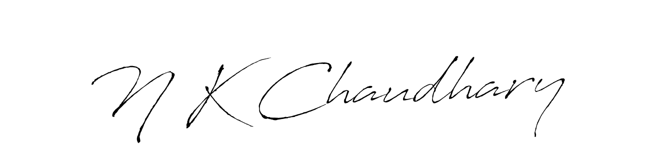 Make a beautiful signature design for name N K Chaudhary. Use this online signature maker to create a handwritten signature for free. N K Chaudhary signature style 6 images and pictures png