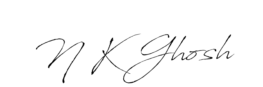 Make a beautiful signature design for name N K Ghosh. Use this online signature maker to create a handwritten signature for free. N K Ghosh signature style 6 images and pictures png