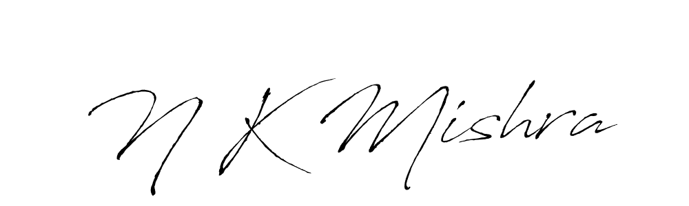 Make a beautiful signature design for name N K Mishra. Use this online signature maker to create a handwritten signature for free. N K Mishra signature style 6 images and pictures png