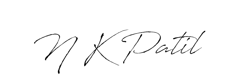 Make a beautiful signature design for name N K Patil. Use this online signature maker to create a handwritten signature for free. N K Patil signature style 6 images and pictures png