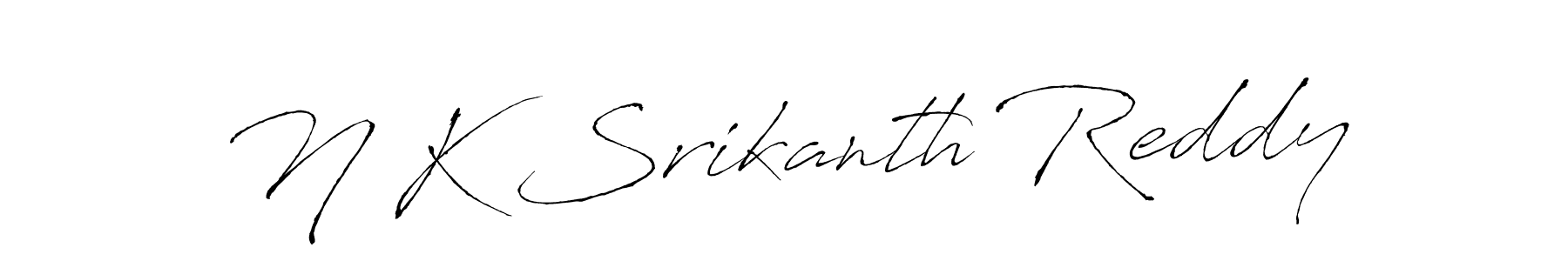Use a signature maker to create a handwritten signature online. With this signature software, you can design (Antro_Vectra) your own signature for name N K Srikanth Reddy. N K Srikanth Reddy signature style 6 images and pictures png