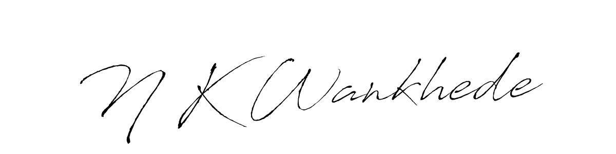 You should practise on your own different ways (Antro_Vectra) to write your name (N K Wankhede) in signature. don't let someone else do it for you. N K Wankhede signature style 6 images and pictures png