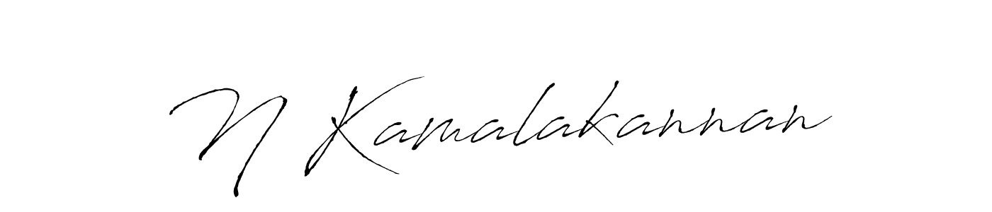 Make a beautiful signature design for name N Kamalakannan. With this signature (Antro_Vectra) style, you can create a handwritten signature for free. N Kamalakannan signature style 6 images and pictures png