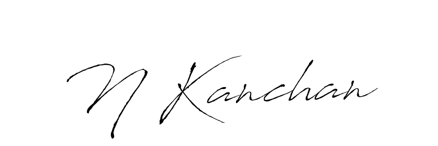 How to make N Kanchan signature? Antro_Vectra is a professional autograph style. Create handwritten signature for N Kanchan name. N Kanchan signature style 6 images and pictures png