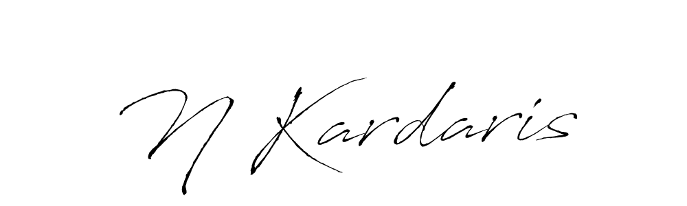 Design your own signature with our free online signature maker. With this signature software, you can create a handwritten (Antro_Vectra) signature for name N Kardaris. N Kardaris signature style 6 images and pictures png