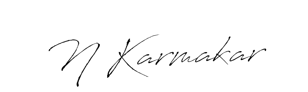 How to make N Karmakar signature? Antro_Vectra is a professional autograph style. Create handwritten signature for N Karmakar name. N Karmakar signature style 6 images and pictures png