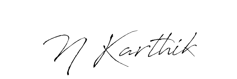 N Karthik stylish signature style. Best Handwritten Sign (Antro_Vectra) for my name. Handwritten Signature Collection Ideas for my name N Karthik. N Karthik signature style 6 images and pictures png