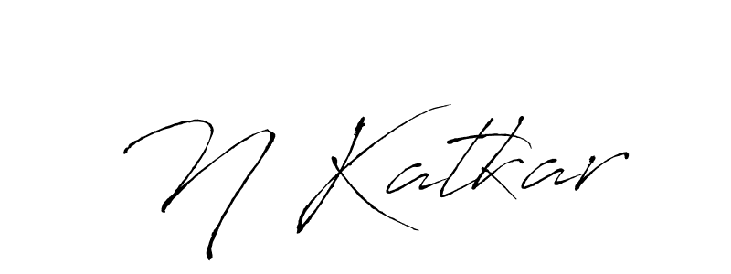 Antro_Vectra is a professional signature style that is perfect for those who want to add a touch of class to their signature. It is also a great choice for those who want to make their signature more unique. Get N Katkar name to fancy signature for free. N Katkar signature style 6 images and pictures png