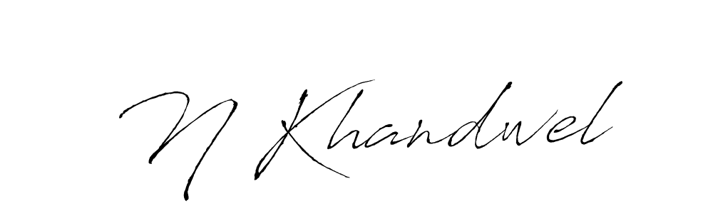 How to make N Khandwel signature? Antro_Vectra is a professional autograph style. Create handwritten signature for N Khandwel name. N Khandwel signature style 6 images and pictures png